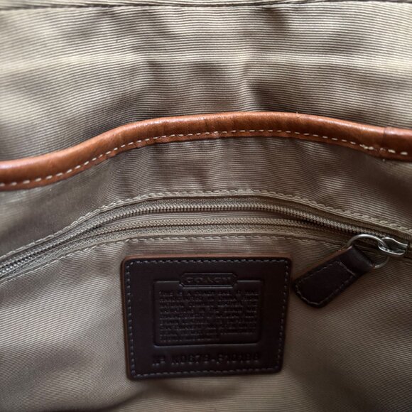 Coach Vintage Small Soho Cream & Cognac Leather Shoulder Bag F10188 - Picture 4 of 5